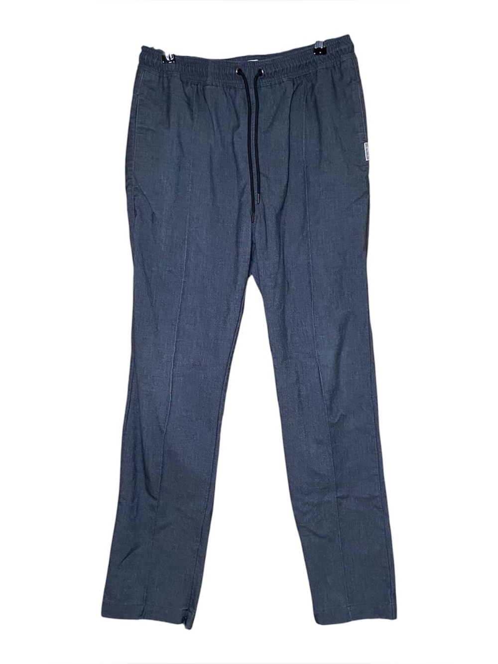 I Love Ugly Mens Gray Pants Drawstring Waist Size M Tapered Leg Casual Mid Rise
